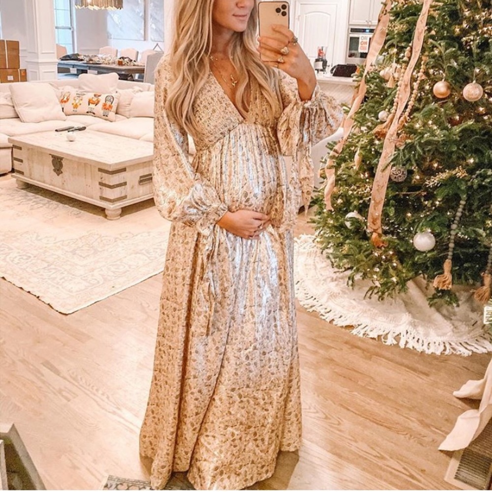 Free People Ivory Luxalina Maxi Dress